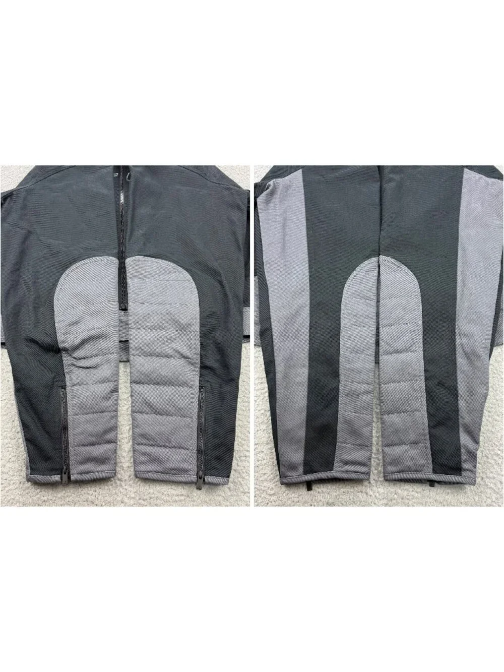 Air Jordan Jacket Men Large Black Grey Brooklyn Motorsport Biker Moto Motorcycle